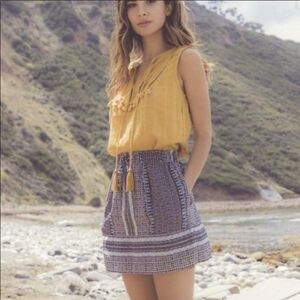 NWT Anthropologie Greylin Keeley Smock Mini Skirt, Siz Small